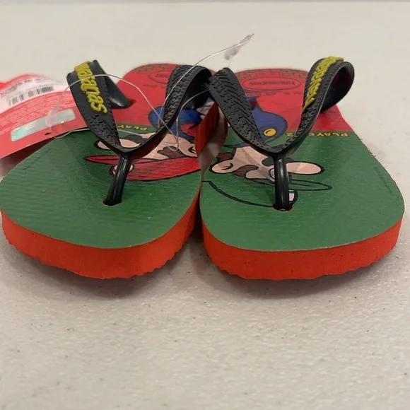 NWT Super Mario Bros Havaianas Toddler Flip Flop Size 23-24 - Picture 8 of 11